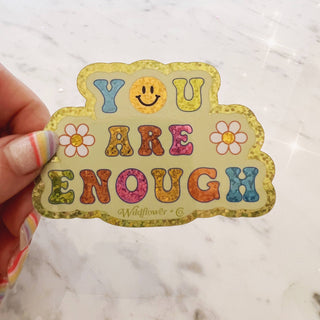 Affirmation Positive Quote Stickers - Glitter