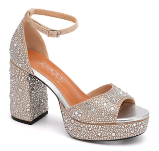 Ambition Clear Rhinestone Heel