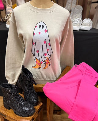 Cowgal Heart Ghost Sweatshirt