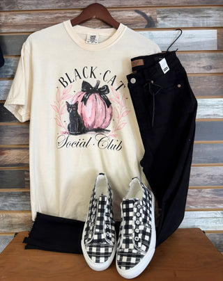 Black Cat Social Club Graphic T-shirt