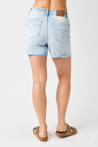 Judy Blue High Waist Destroyed Back Shorts