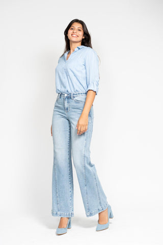 Judy Blue Ciarra Retro Wide Leg Jeans