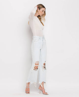 Vervet 90's Vintage Super High Rise Crop Flare Jeans