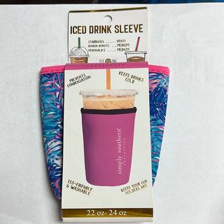 Simply Southern Keys Print Iced Drink Sleeve