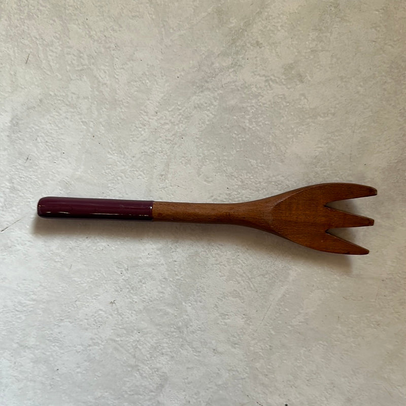 Fundamental Red Wood Appetizer Fork
