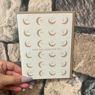 Over The Moon Card