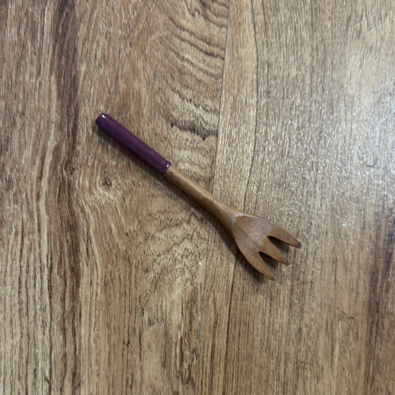 Fundamental Red Wood Appetizer Fork