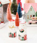 Christmas in the Village Salt and Pepper Shakers