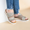 Corkys Believe Sandal in Taupe