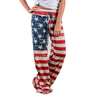 American Flag Print Lounge Pants