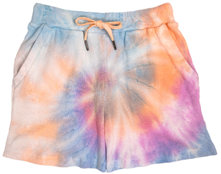 Simply Southern Spiral Tie Dye Waffle Shorts