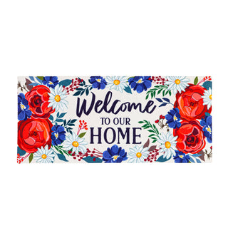 Patriotic Welcome to Our Home Sassafras Switch Mat