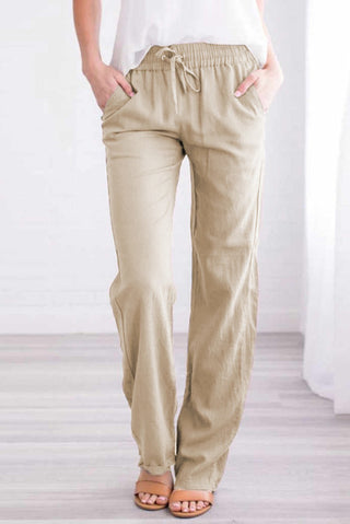 Casual Straight Leg Pants