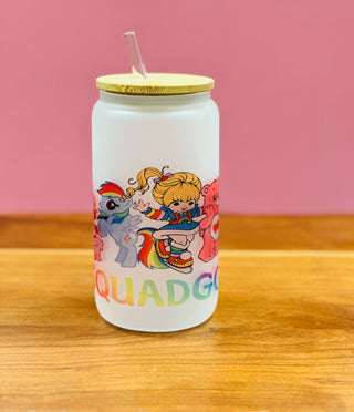 80’s Squadgoals Glass Tumbler