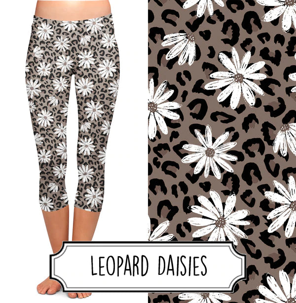 Leopard Print Daisy Capris