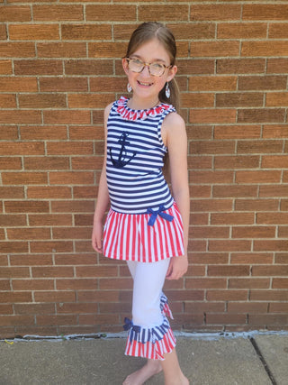 AnnLoren Patriotic Two Piece Sets