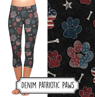 Patriotic Paws Capris