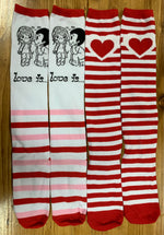 Valentine "Love Is" Knee High Socks