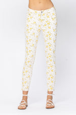 Judy Blue Floral Skinny Jeans
