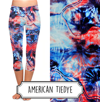 American Tie Dye Capris