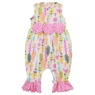 AnnLoren Easter Bunny Rabbit Spring Floral Baby Girls’ Romper/Toddler Jumpsuit