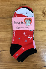 Teehee "Love Is..." Valentine's Day Ankle Socks