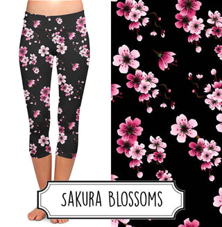 Sakura Blossoms Capris