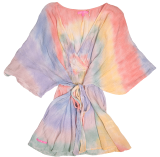 Simply Southern Multi Color Tie Dye Kimono Cover Up