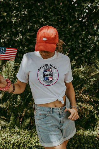 Patriotic AF Skull Tee