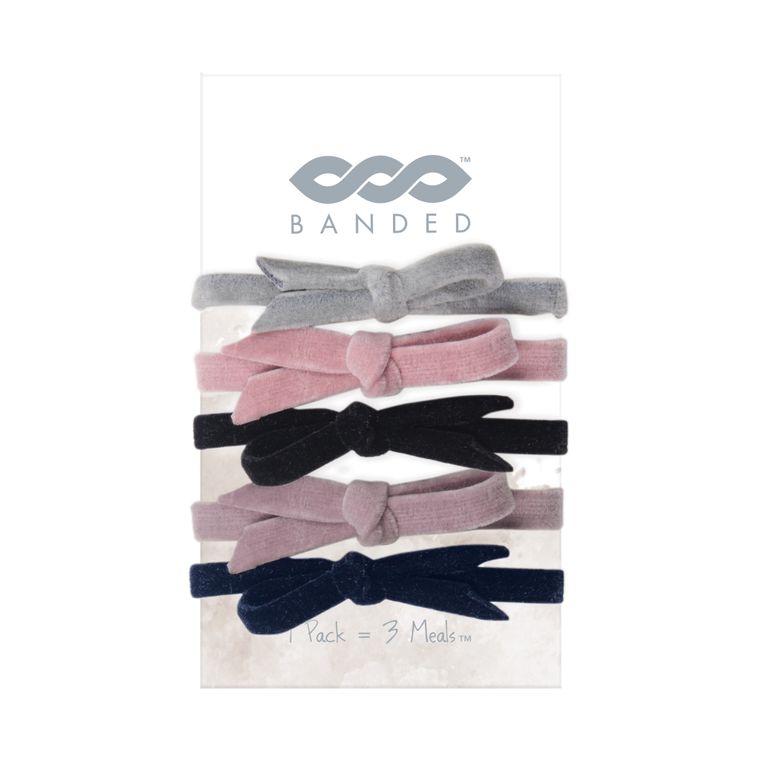 Banded High society Sueded Knot Hair Ties