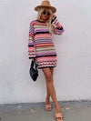 Vibrant Knit Sweater Dress