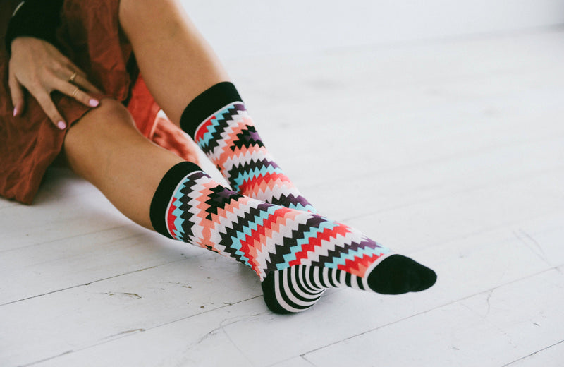 Woven Pear Tribal Socks